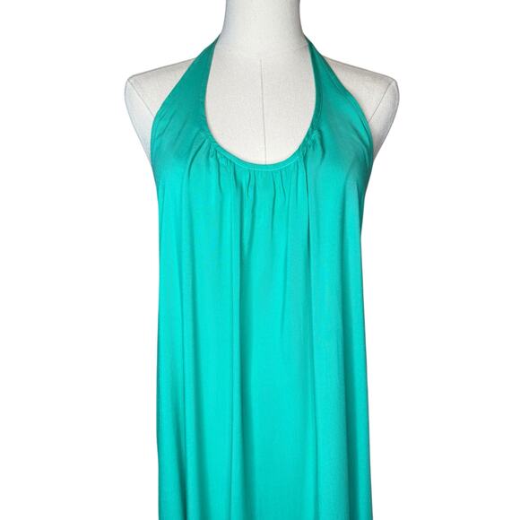 Tysa Wanderlust Halter Maxi Dress Turquoise size 0 / XS - Picture 2 of 3
